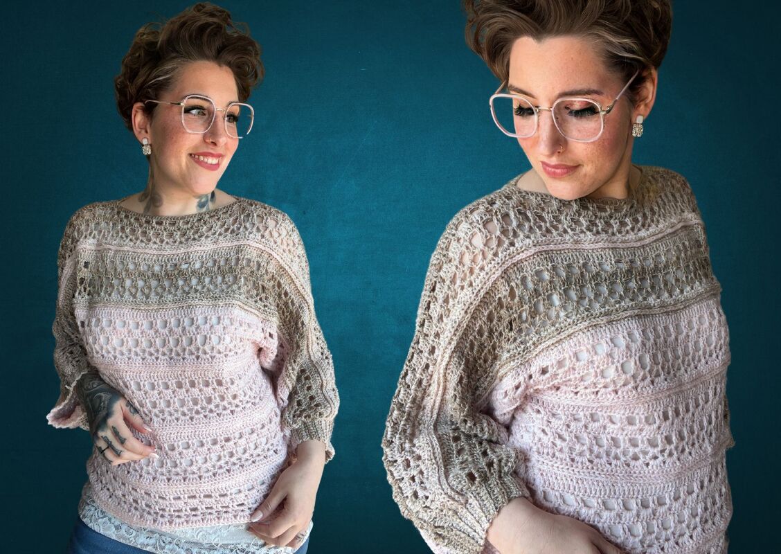 Häkelanleitung Pullover "SHABBY CHIC"
