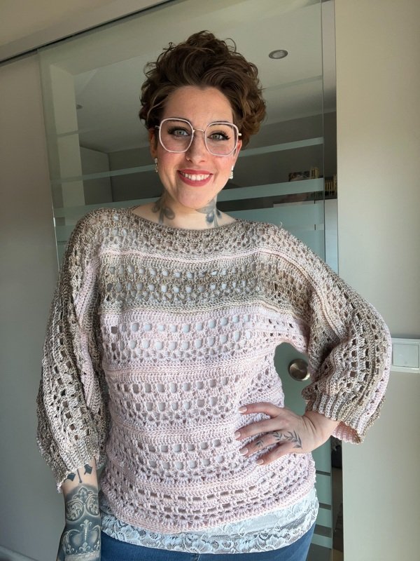 Häkelanleitung Pullover "SHABBY CHIC" - Bild 10