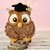 Crochet plush graduation owl amigurumi pattern - Crochet gift for teacher