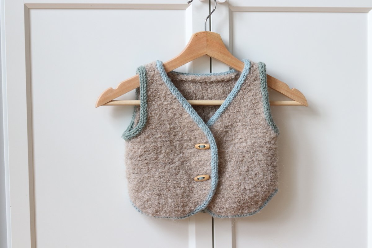 Knitting Pattern| Vest TONI Mini | Size 50/56 - 98/104