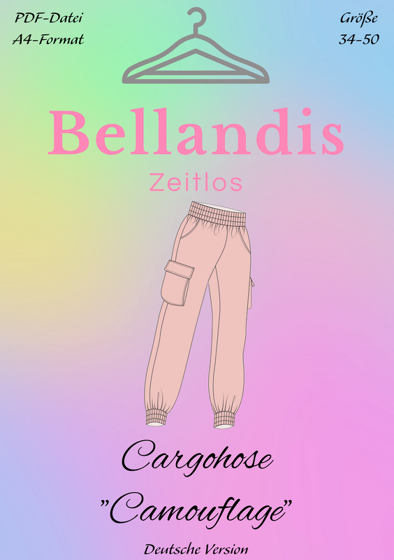 E-Book Bellandis Schnittmuster Cargohose "Camouflage" - deutsche Anleitung