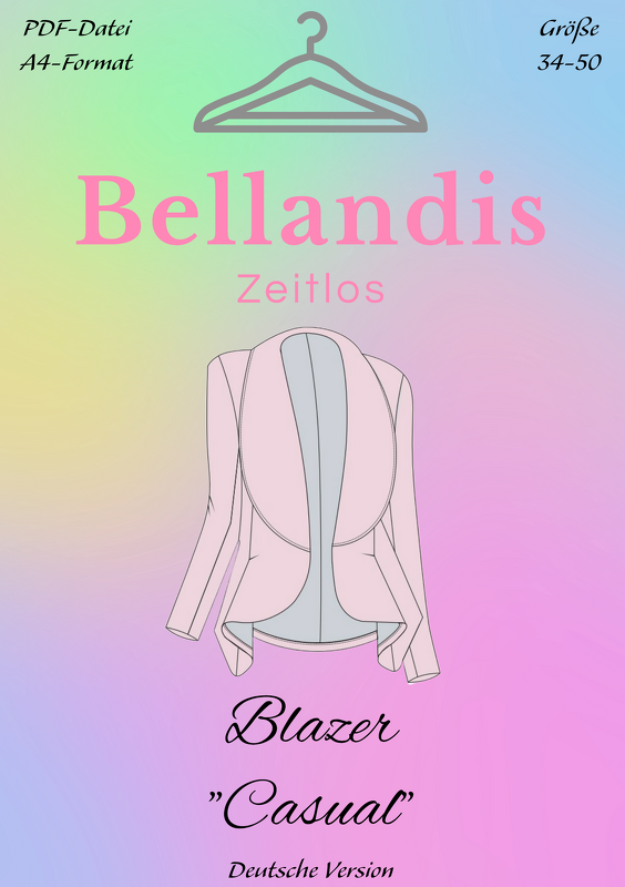 E-Book Schnittmuster Bellandis Blazer "Casual" - deutsche Anleitung