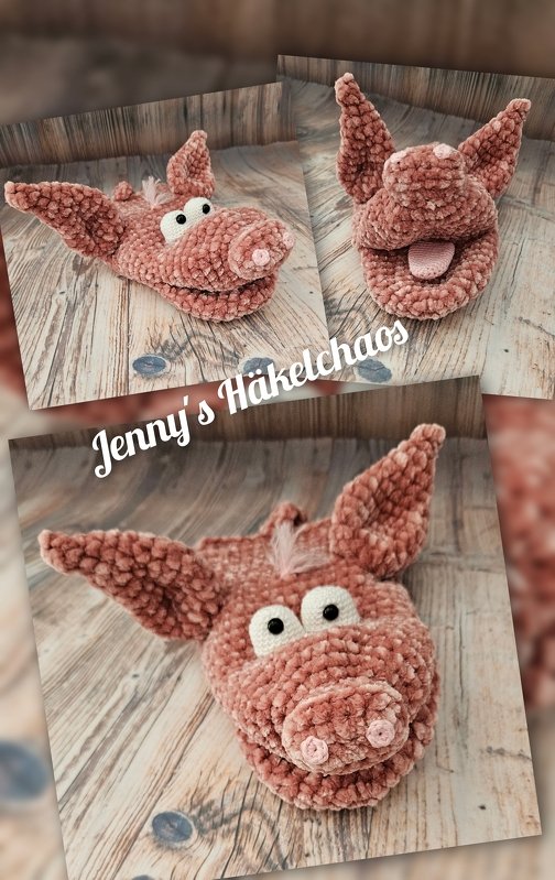 Handpuppe Rosalinde das Schwein