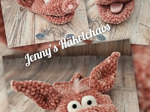 Handpuppe Rosalinde das Schwein