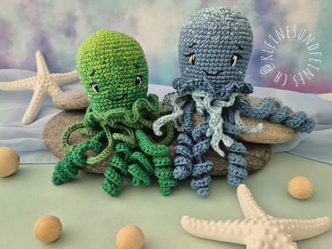 Häkelanleitung "Qualle Charly" - niedliche Qualle häkeln - PDF