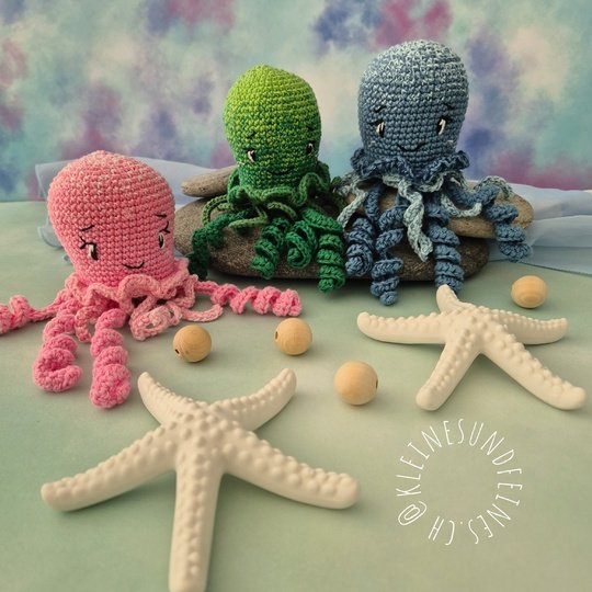 Häkelanleitung "Qualle Charly" - niedliche Qualle häkeln - PDF