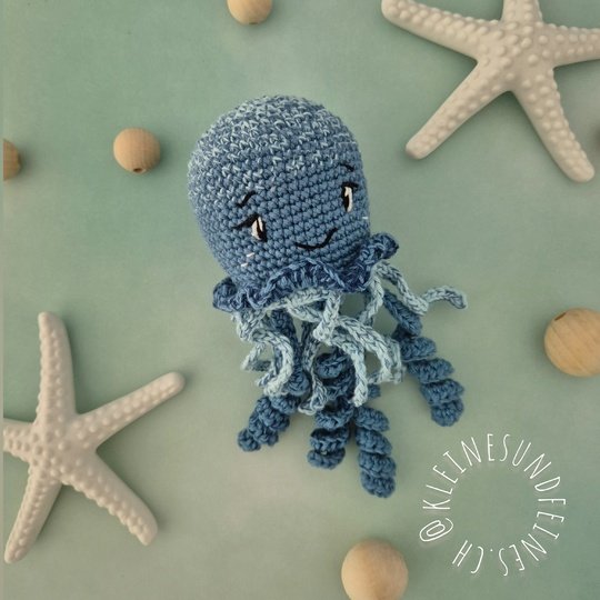 Häkelanleitung "Qualle Charly" - niedliche Qualle häkeln - PDF