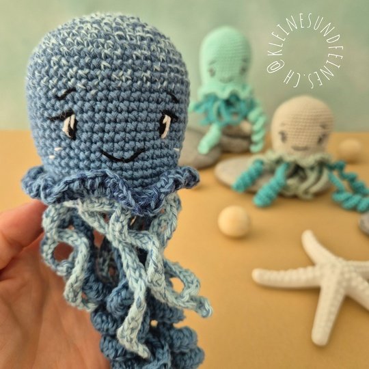 Häkelanleitung "Qualle Charly" - niedliche Qualle häkeln - PDF