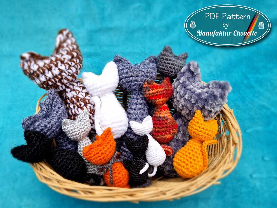 Glückskatze Häkelanleitung - Resteverwertung ohne Nähen - Bild 2