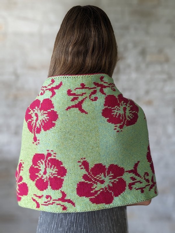 Strickanleitung "Tropical Dream" - Schultertuch / Stola - in Doubleface - Bild 4