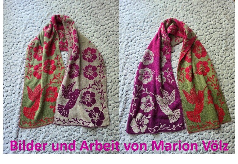 Double knitting pattern "Tropical Dream" - stole / wrap
