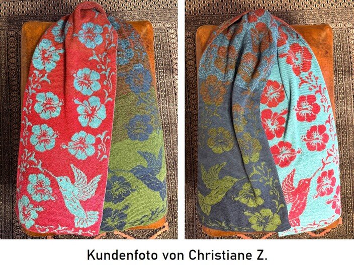 Double knitting pattern "Tropical Dream" - stole / wrap