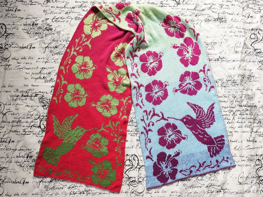 Double knitting pattern "Tropical Dream" - stole / wrap - Image 8