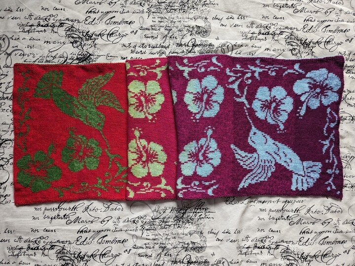 Strickanleitung "Tropical Dream" - Schultertuch / Stola - in Doubleface