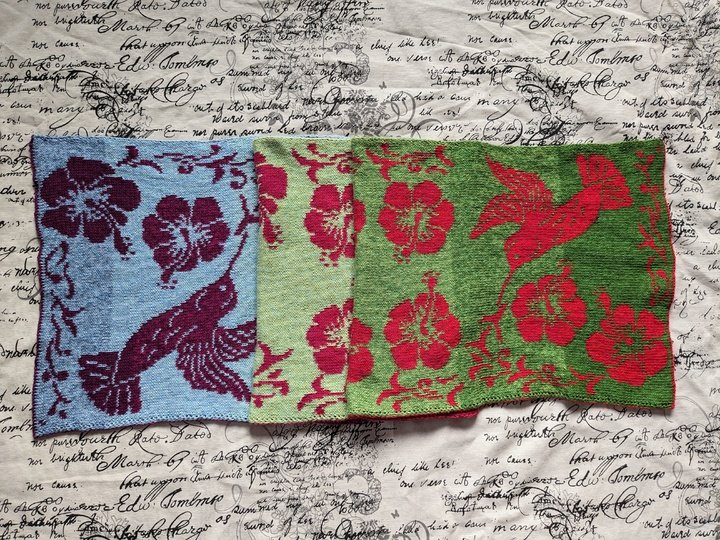 Strickanleitung "Tropical Dream" - Schultertuch / Stola - in Doubleface