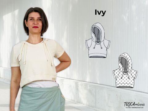 Crop Shirt | Hoodie | T-Shirt - sewing pattern for sewing machine