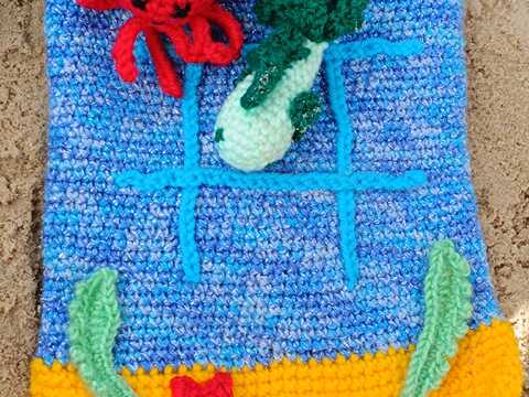 Häkelanleitung Tiefseespiel (Tic Tac Toe)