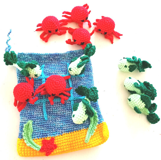 Häkelanleitung Tiefseespiel (Tic Tac Toe)