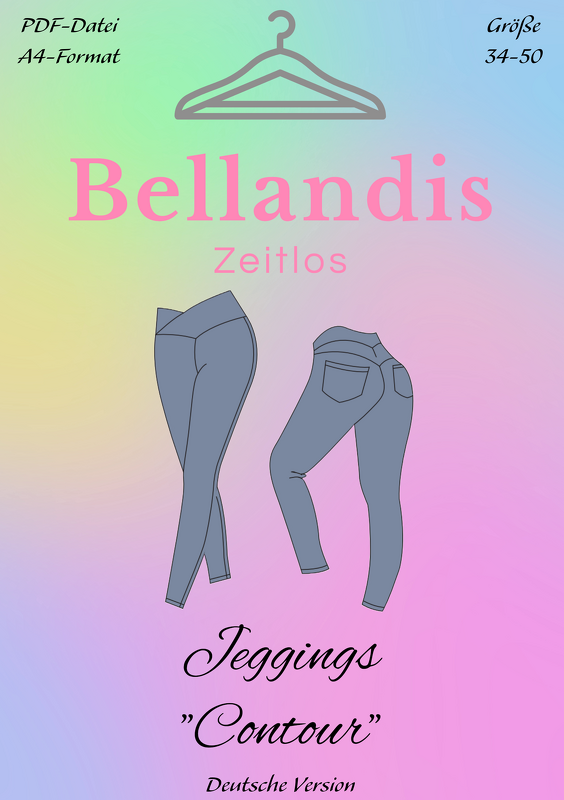 E-Book Schnittmuster Bellandis Jeggings "Contour" mit deutscher Anleitung