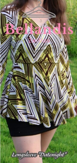 E-Book Schnittmuster Bellandis Tunika "Datenight" mit deutscher Anleitung