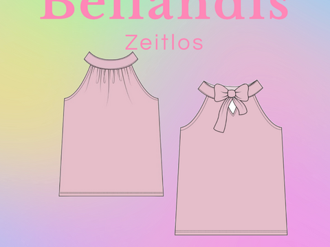 E-Book Schnittmuster Bellandis Bluse "Lovely" mit deutscher Anleitung