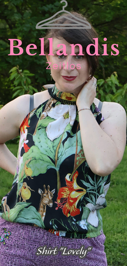 E-Book Schnittmuster Bellandis Bluse "Lovely" mit deutscher Anleitung