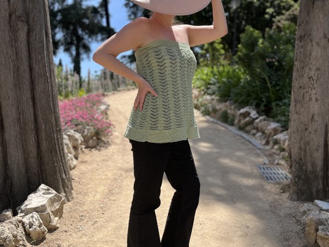 Häkelanleitung trägerloses Sommertop