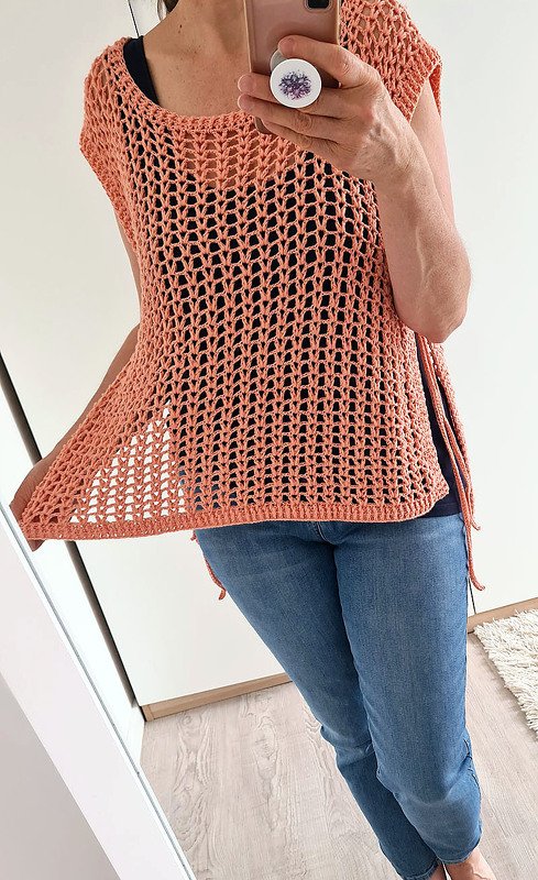 Vest „Sienna“ – Top with Tie Ribbon - Image 3