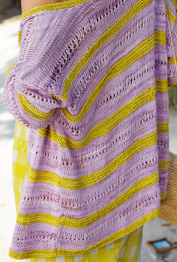 Jacke mit zweifarbigen Streifen