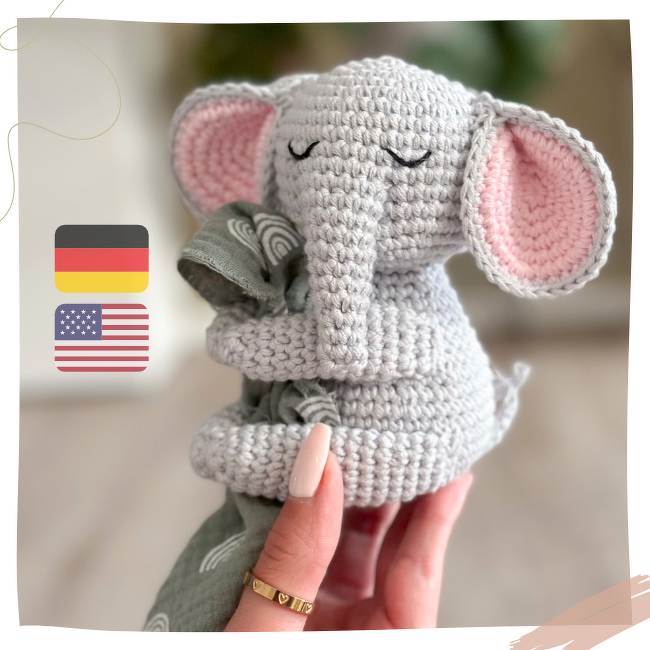 Cuddly Elephant - Crochet Pattern | German & English
