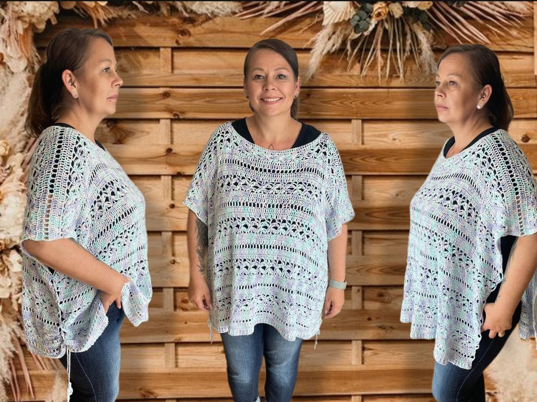 Vario Poncho Pulli-Häkelanleitung für einen vielseitigen Hingucker - Bild 2