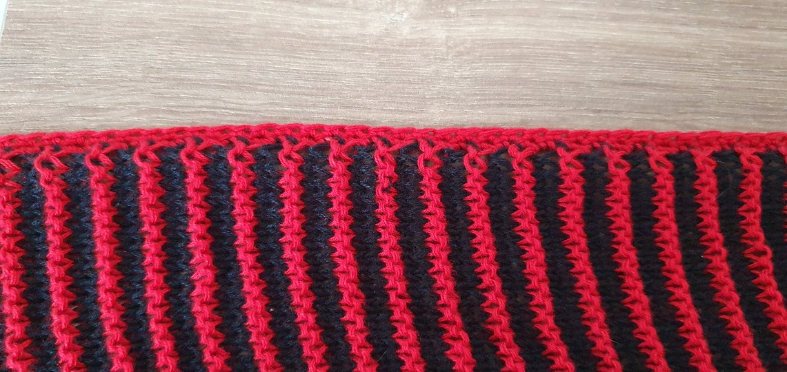 Römerhelm, Schattenstricken, Illusionsstricken, Motivtuch