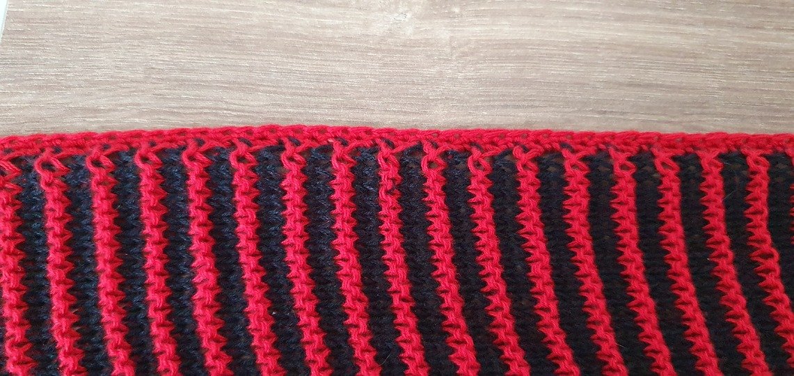 Römerhelm, Schattenstricken, Illusionsstricken, Motivtuch