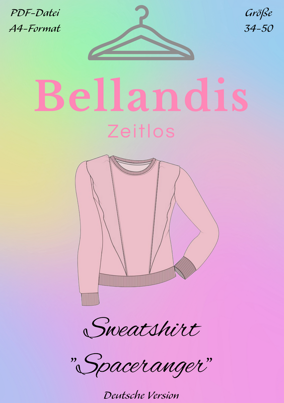E-Book Schnittmuster Bellandis Sweatshirt "Spaceranger" - deutsche Anleitung