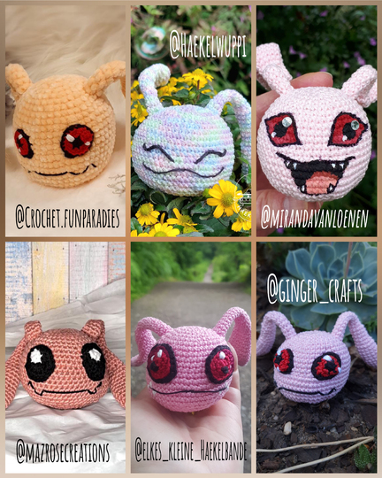 Digital Monster Baby - Amigurumi - Crochet Pattern 02