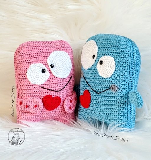 Häkelanleitung "Kuschelmonster Hab dich lieb"