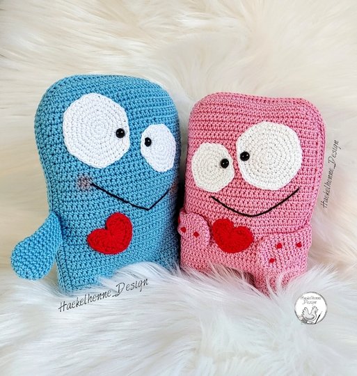Häkelanleitung "Kuschelmonster Hab dich lieb"