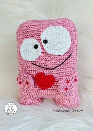 Häkelanleitung "Kuschelmonster Hab dich lieb"