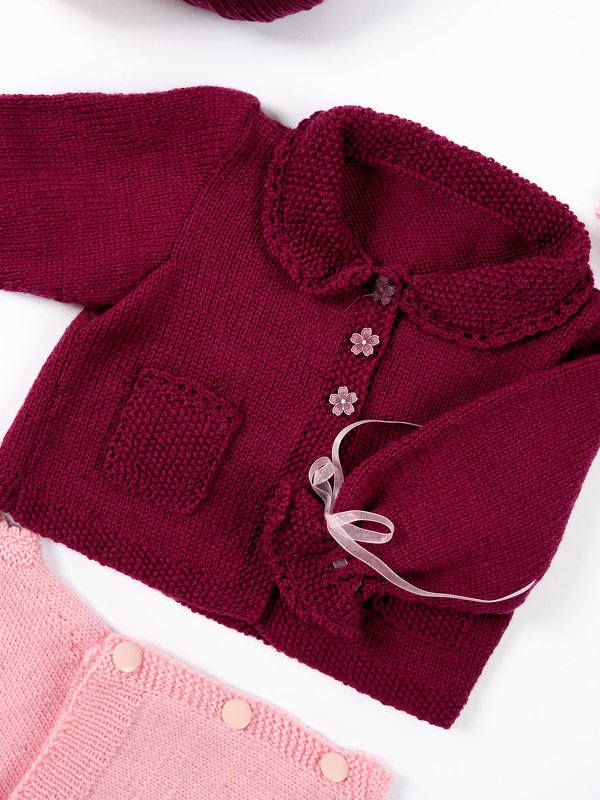 Jäckchen mit Kragen und Täschchen