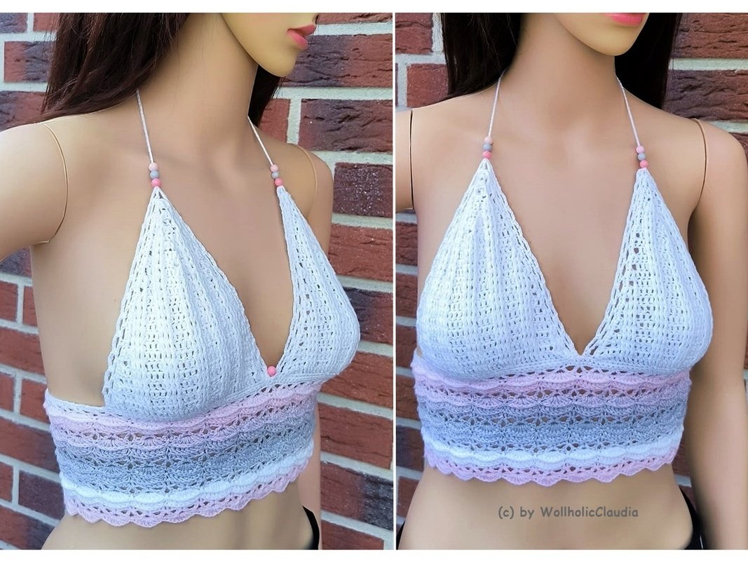 Häkelanleitung Bikini oder Triangel Top "Jola" - Bild 2