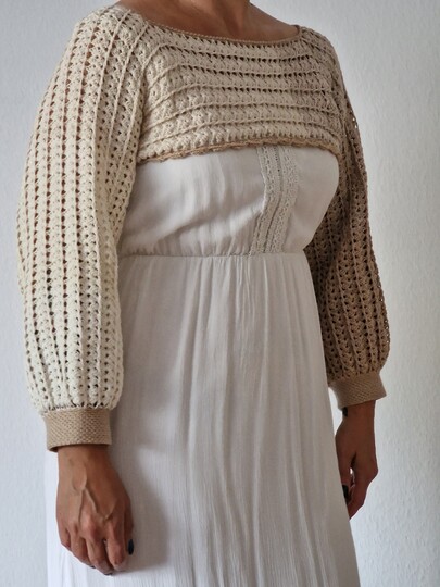 Häkelanleitung für den Crop-Pulli "Bridget