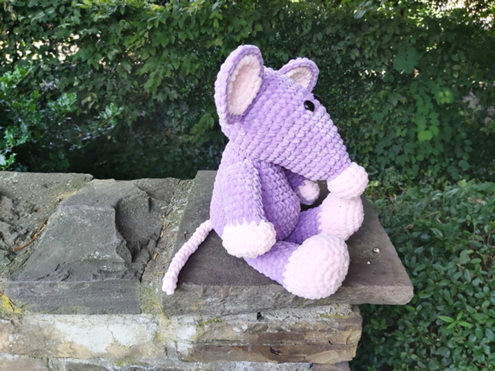 Große Kuschelmaus - Häkelanleitung