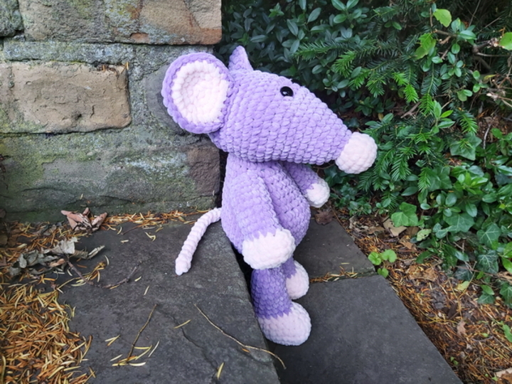 Große Kuschelmaus - Häkelanleitung