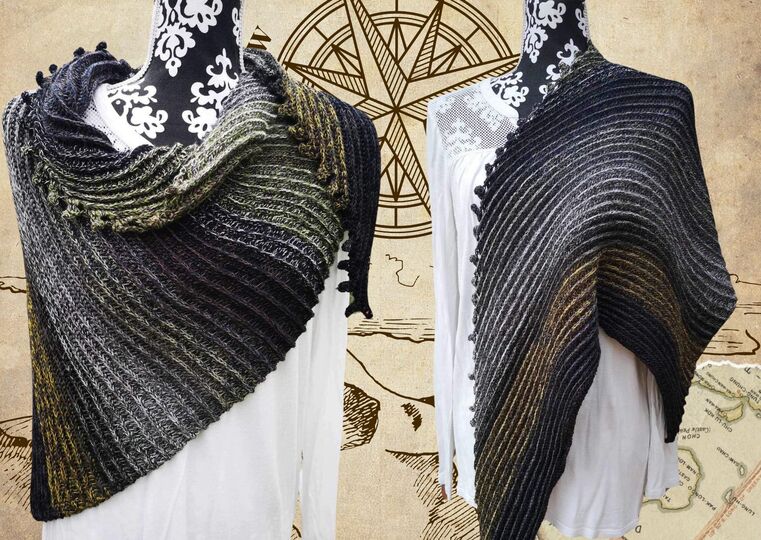 Häkelanleitung Tuch "POSTCARD"