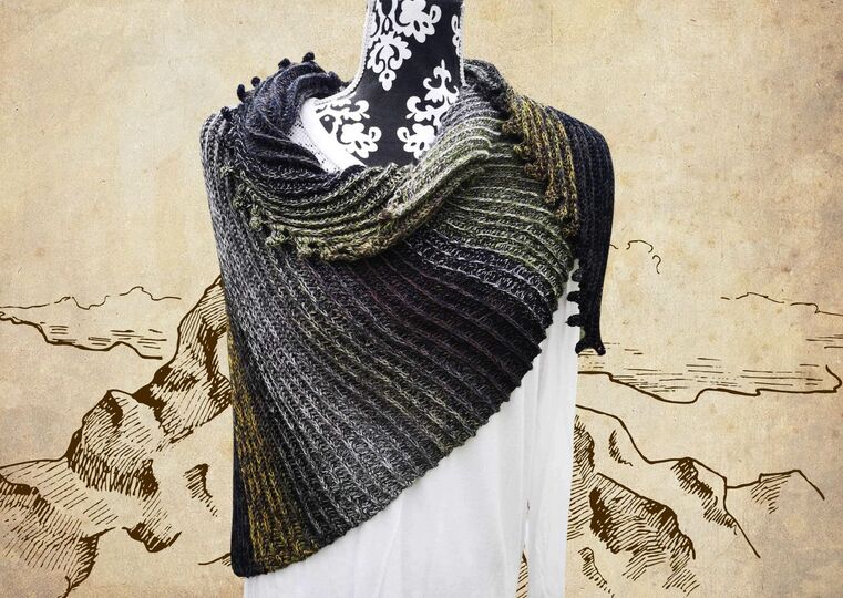 Häkelanleitung Tuch "POSTCARD"