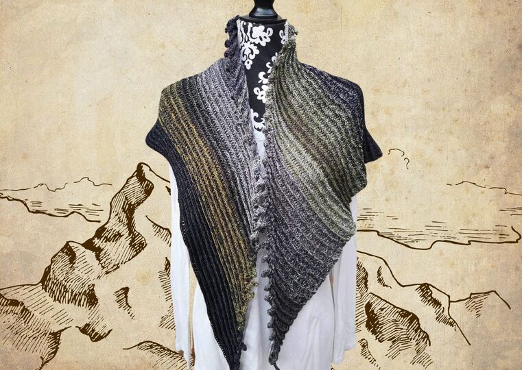 Häkelanleitung Tuch "POSTCARD"