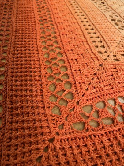 Sparpaket 02: 5 Häkelanleitungen "Tiefe symmetrische Tücher"