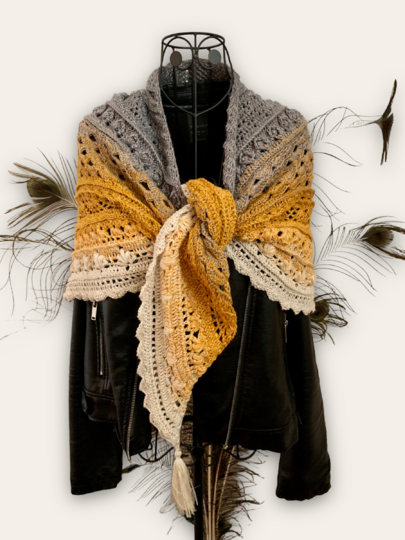 Sparpaket 02: 5 Häkelanleitungen "Tiefe symmetrische Tücher"