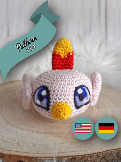 Digital Monster Baby - Amigurumi - Crochet Pattern 06