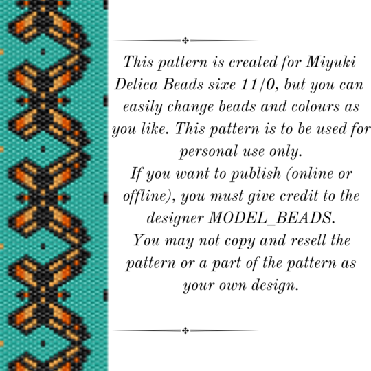 Golden Flight Peyote Stitch Bracelet